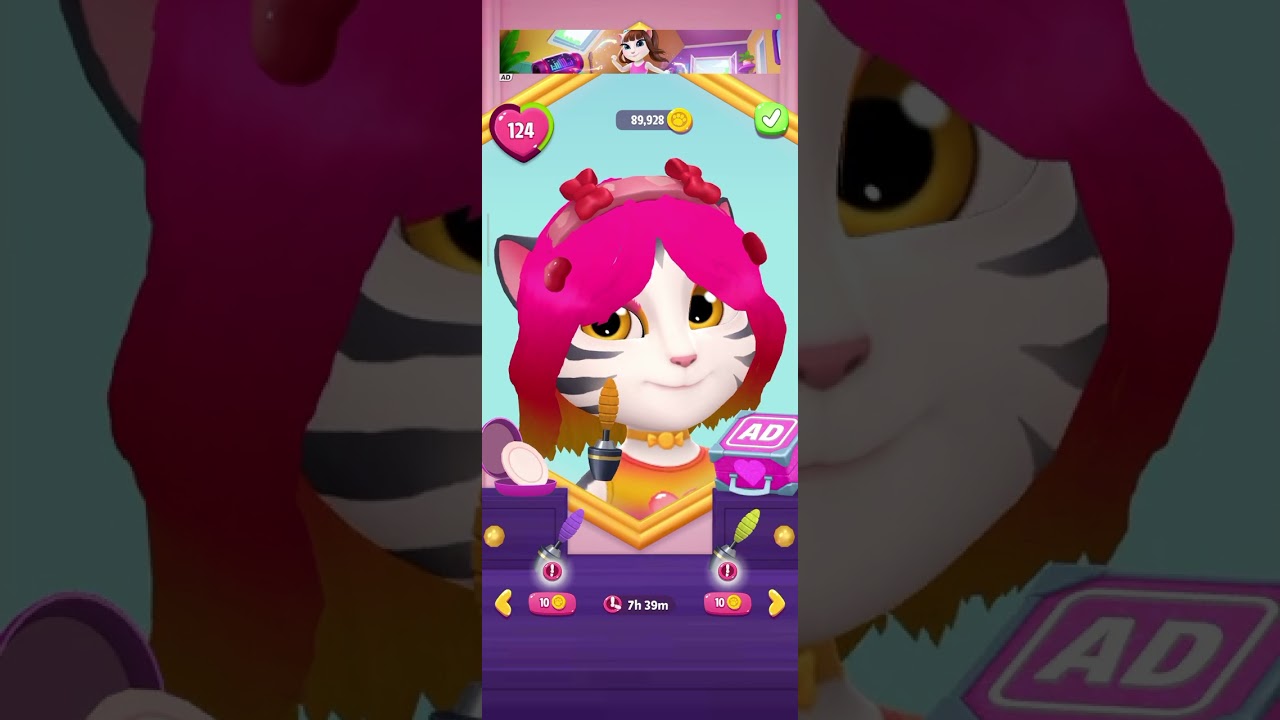 ❤️ Angela 💛 full 🩷 video ❤️ hair 💛 shirt 🩷 skirt ❤️ shoes 💛 and 🩷 makeup ❤️ colour ❤️💛🩷