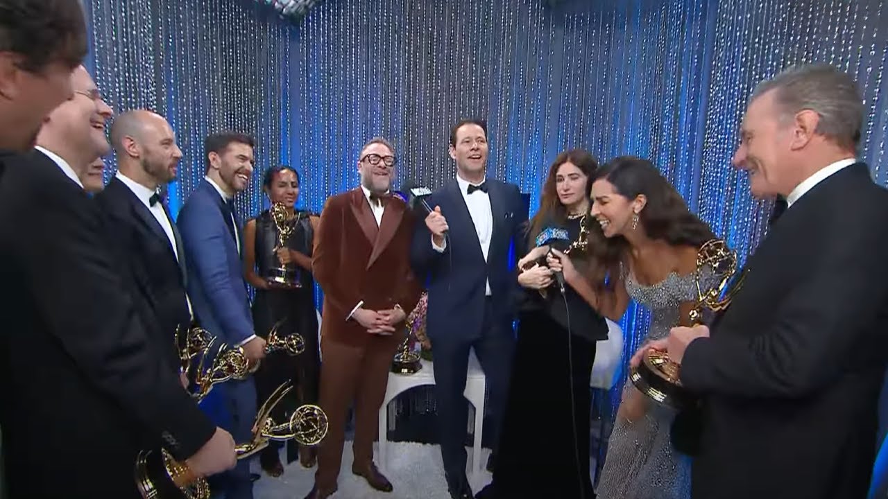 ’The Studio’ Cast JOKES They're 'Sick’ of Thanking Sal Saperstein at Emmys (Exclusive)