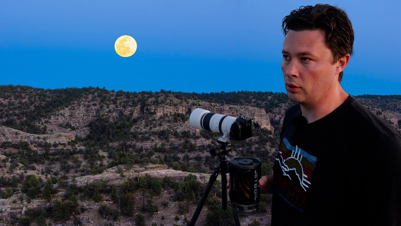 LANDSCAPE PHOTOGRAPHY: A Night Out With The Full Moon, Stars, And A New Light