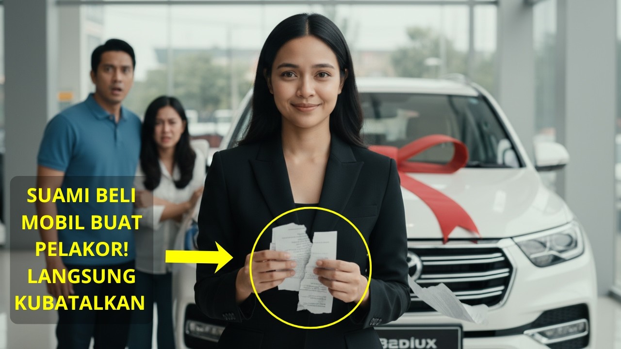 SUAMI BELI MOBIL BUAT PELAKOR DI DEALER AYAHKU! LANGSUNG KUBATALKAN & KUBIKIN DIA JADI MELARAT!