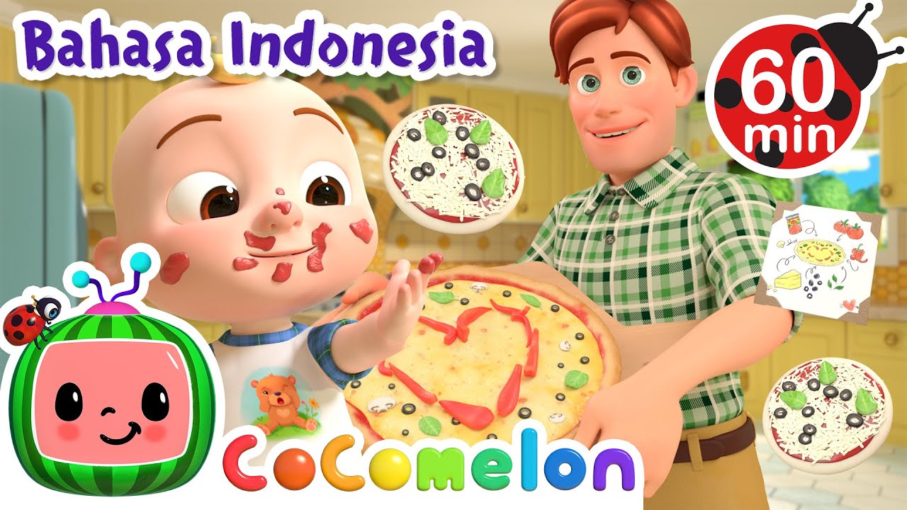 Membuat Lagu Pizza! 🍕 | CoComelon Bahasa Indonesia - Lagu Anak Anak | Nursery Rhymes