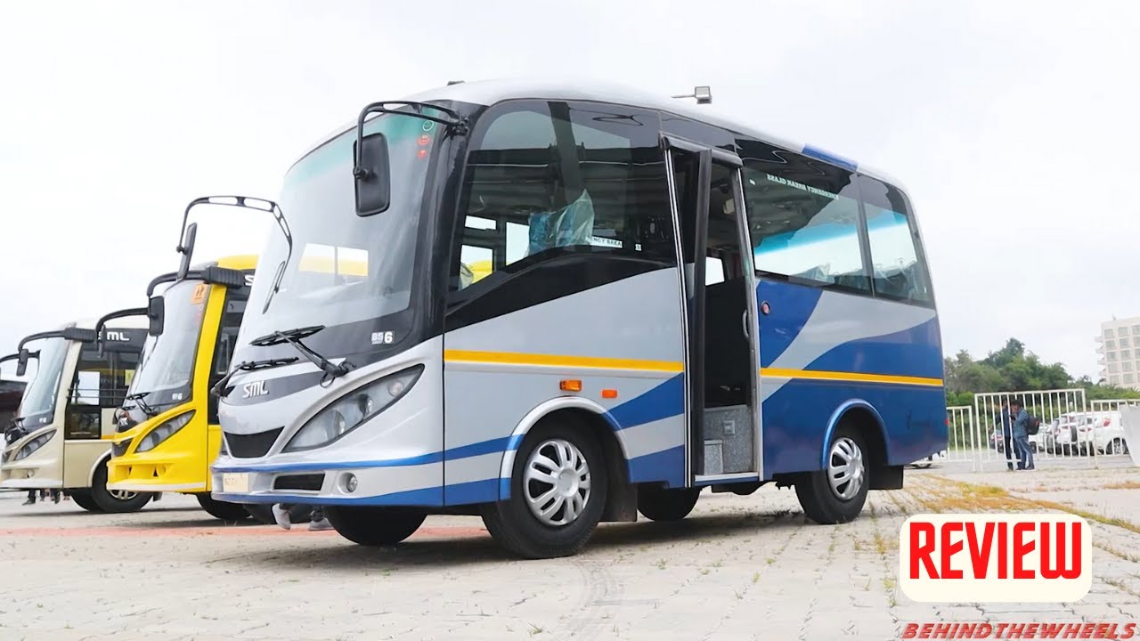 2022 SML Isuzu Executive Mini Bus Detailed Walkaround Review | 13+1 Seater  Luxury AC BS-6 Bus