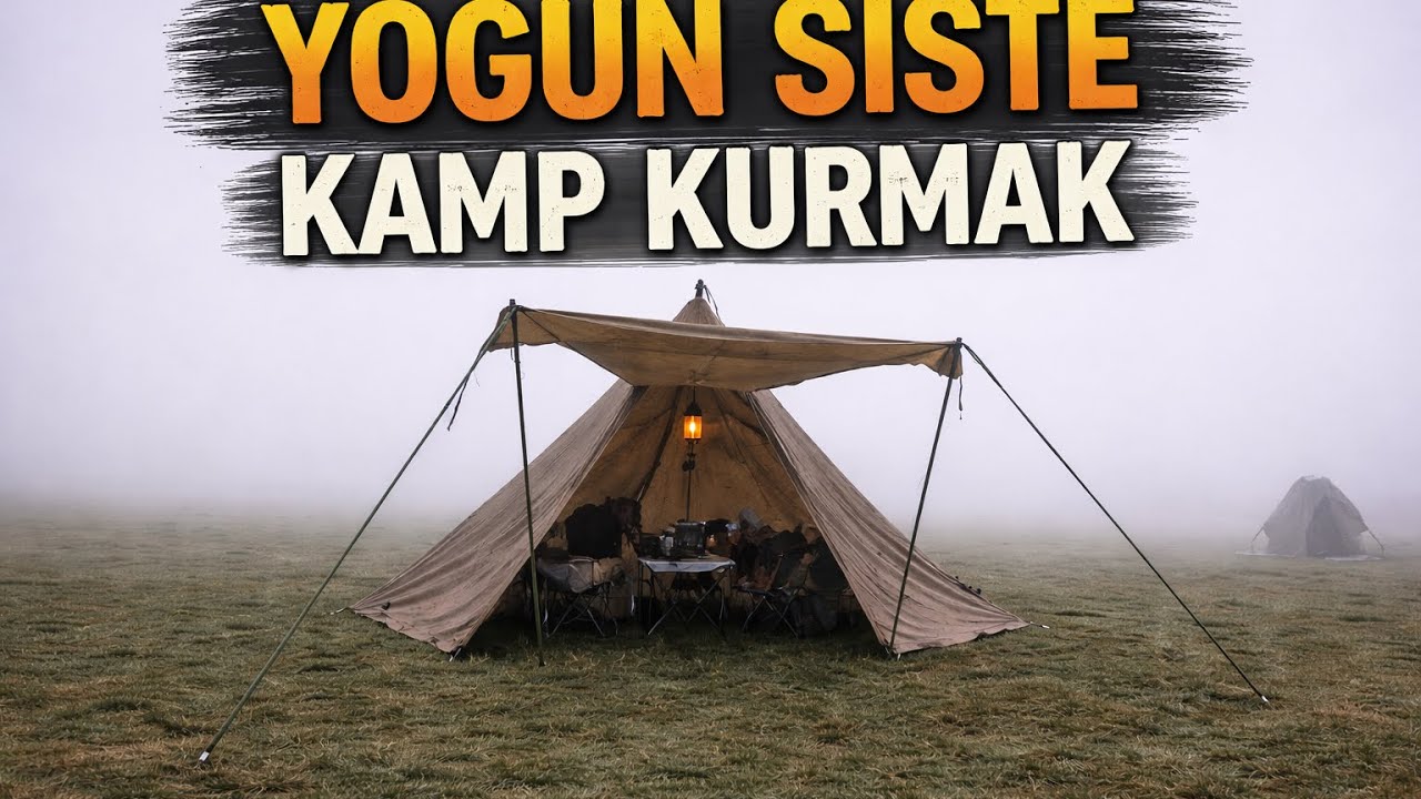 SİSLİ VE YAĞMURLU HAVADA KAMP