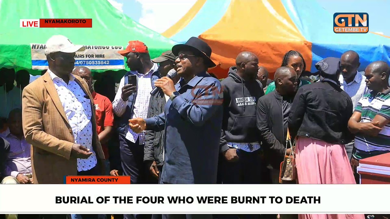 BURIAL OF FOUR FAMILY MEMBERS DIED OF ARSON - NYAMAKOROTO