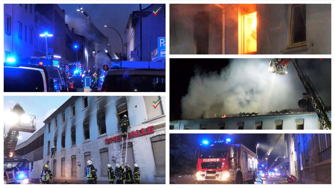 Iserlohn: Großbrand in Wohnkomplex - ein Mensch verstorben - vier Vermisste - Einsturzgefahr