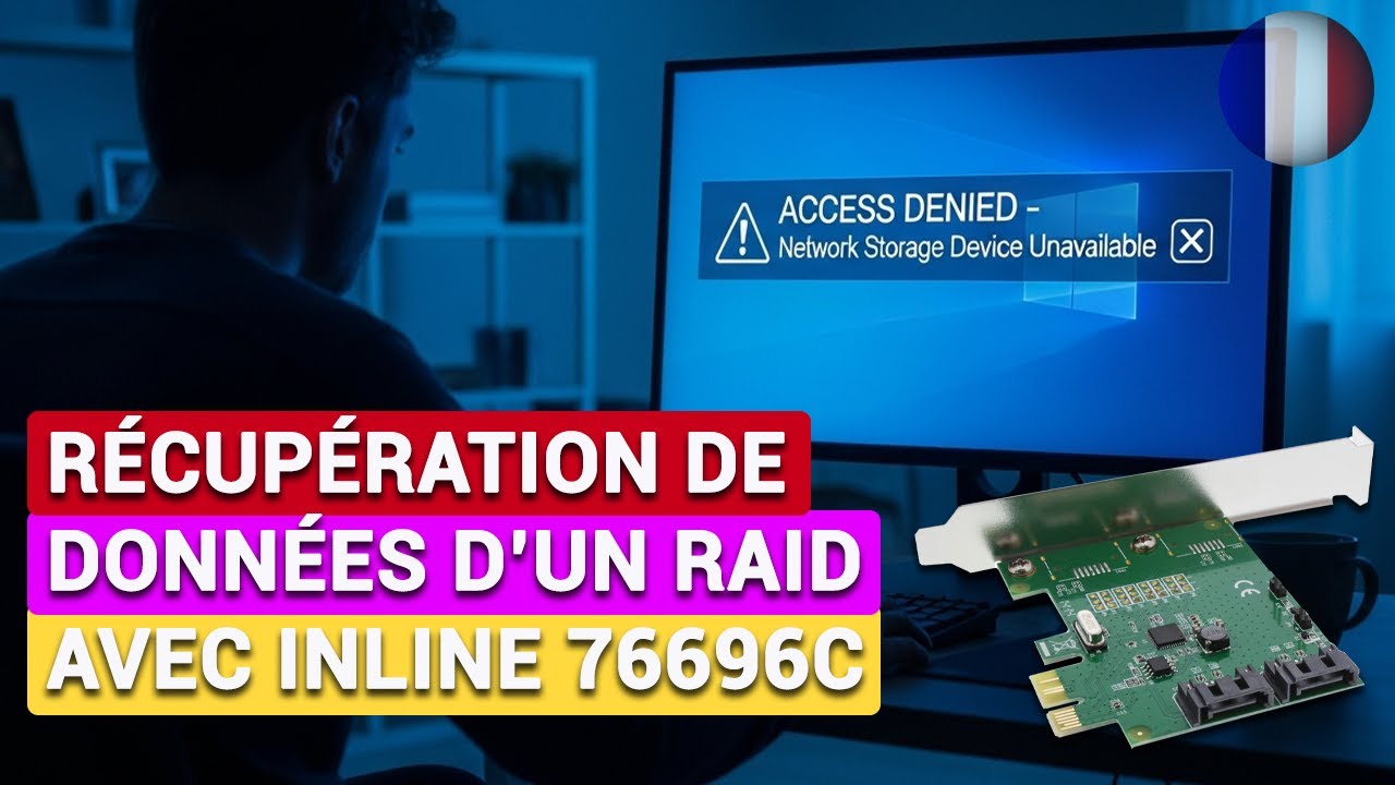 Comment récupérer les données d'un RAID lors d'une panne du contrôleur InLine 76696C