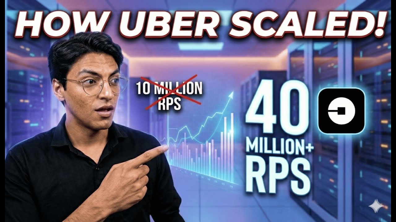 How Uber Scaled to 40 MILLION requests PER SECOND!!