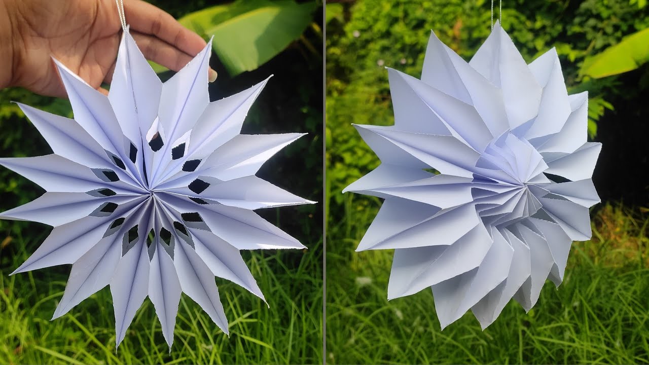 Simple and easy star making 😍⭐ Christmas craft ideas-2 #paperstar #starmaking