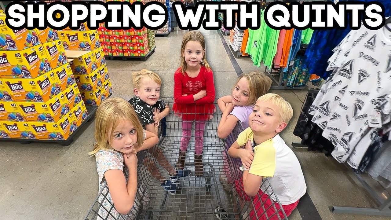 Grocery Shopping with Quintuplets