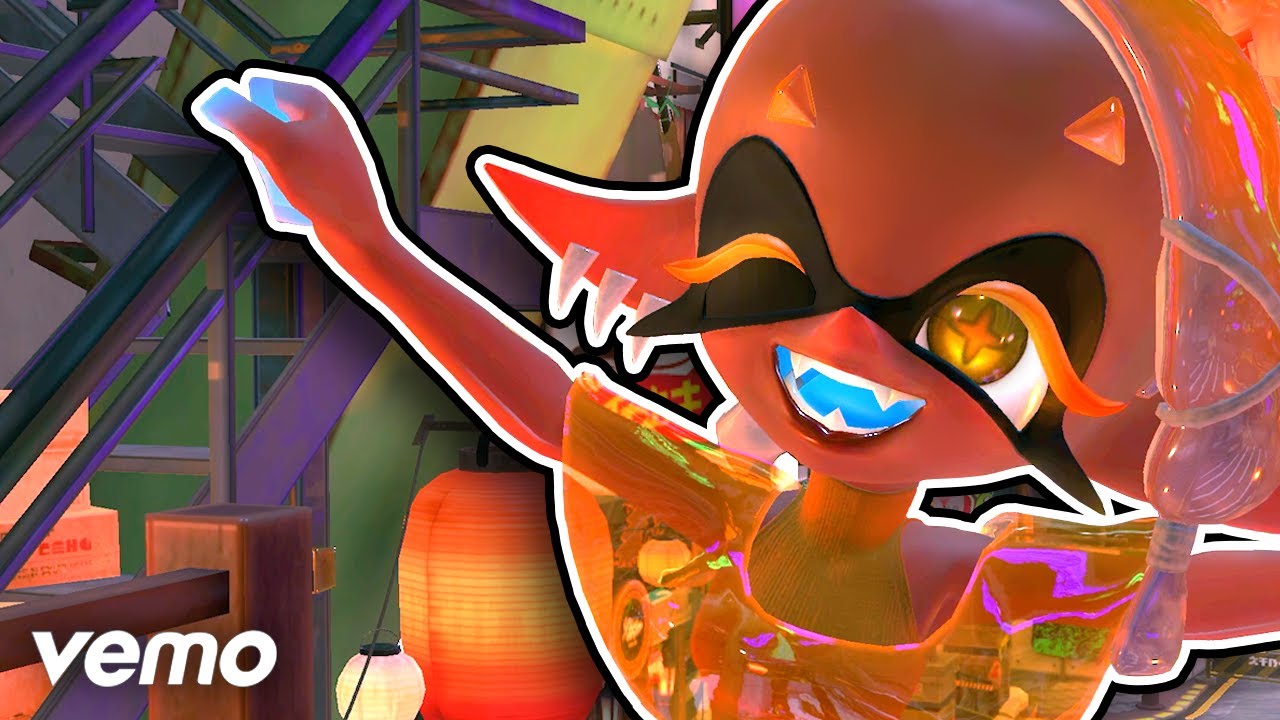 ♪ Anarchy Poisons (Snake Mix) Frye's Solo ♫ Caitlin Koi Lyric Video - Splatoon 3
