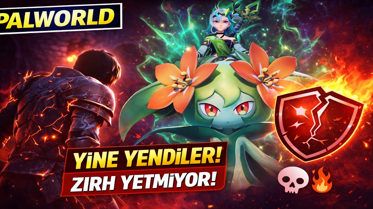 Palworld 25. Bölüm – Lilly & Lyleen Yine Yendi! Zırhı Acilen Güçlendirmemiz Lazım 💀🔥