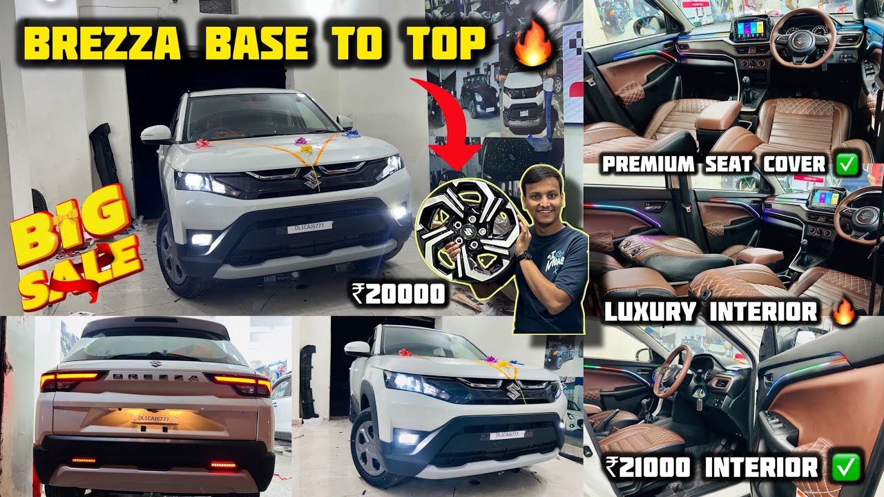 Brezza Modification 2024 ✅Brezza Modified ✅Brezza Lxi Base To Top Modified ✅Brezza Lxi 2024 ✅