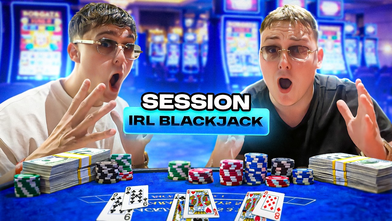 BLACKJACK IRL : LA MEILLEURE SESSION DE NOTRE VIE AU BLACKJACK, LE MANAGER DU CASINO &Eacute;TAIT CHOQU&Eacute; !🤯