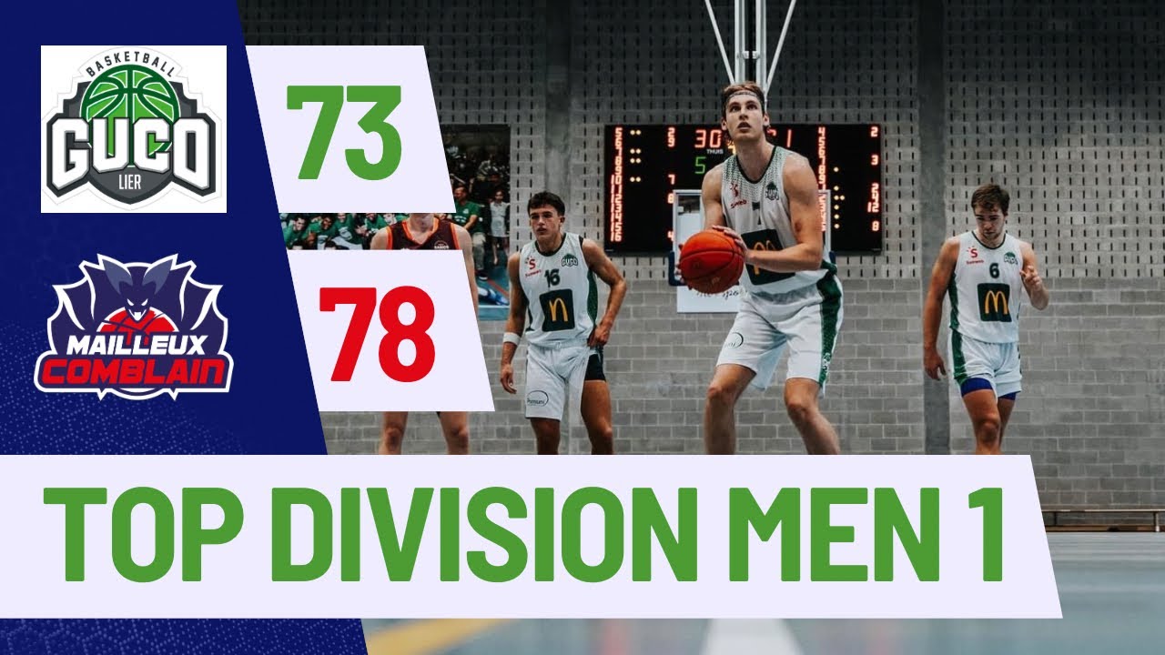 TDM1: Guco Lier vs Mailleux Comblain: 73-78