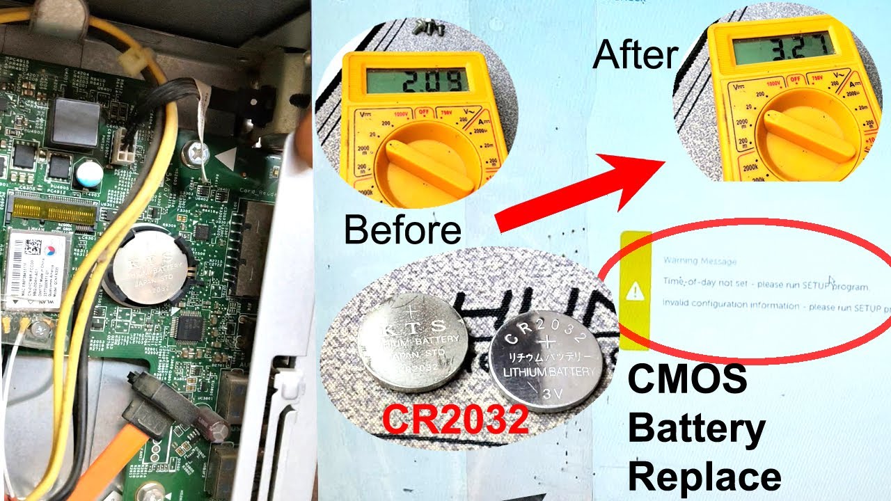 Time of day not set. Please run setup program || Invalid configuration Problem solution⚡CMOS Battery