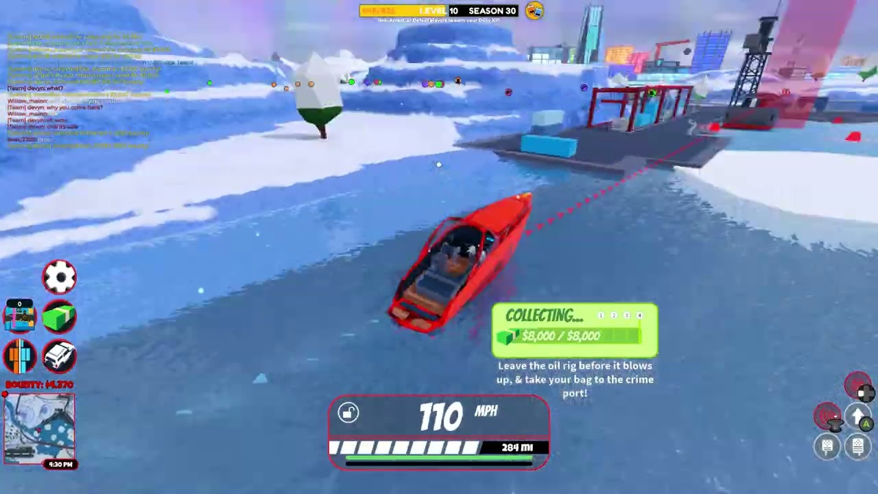 Grinding with the Volt bike in Roblox Jailbreak until I got arrest