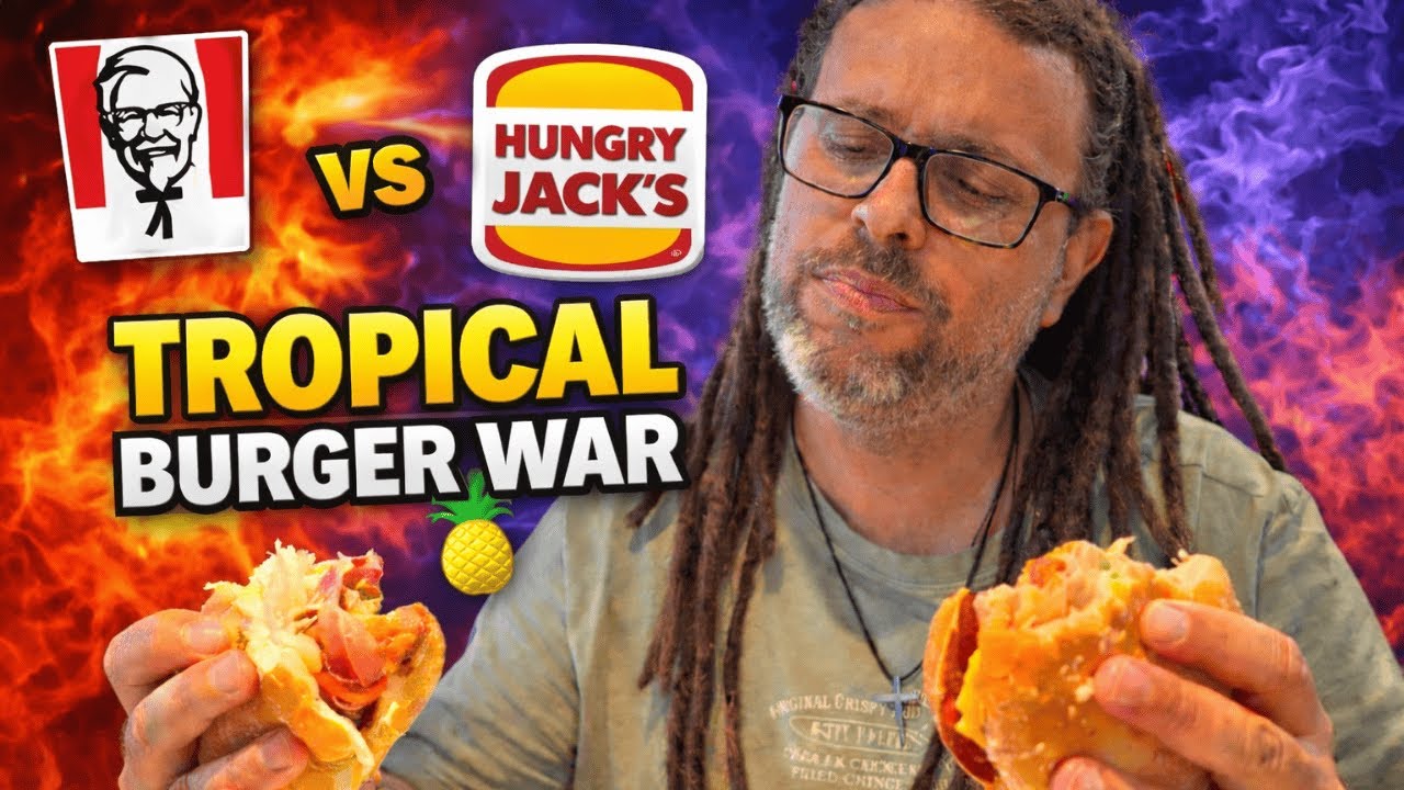 Битва бургеров с ананасом и беконом | KFC против Hungry Jack's