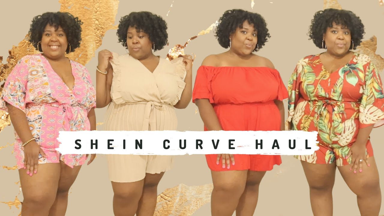 SHEIN Curve Plus Size Rompers Try-On Haul | Summer 2023