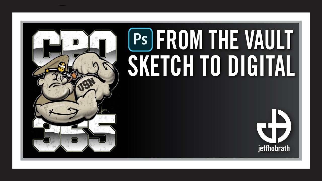 From the Vault - Jeff Hobrath Art Studio - Illustrating Popeye CPO 365
