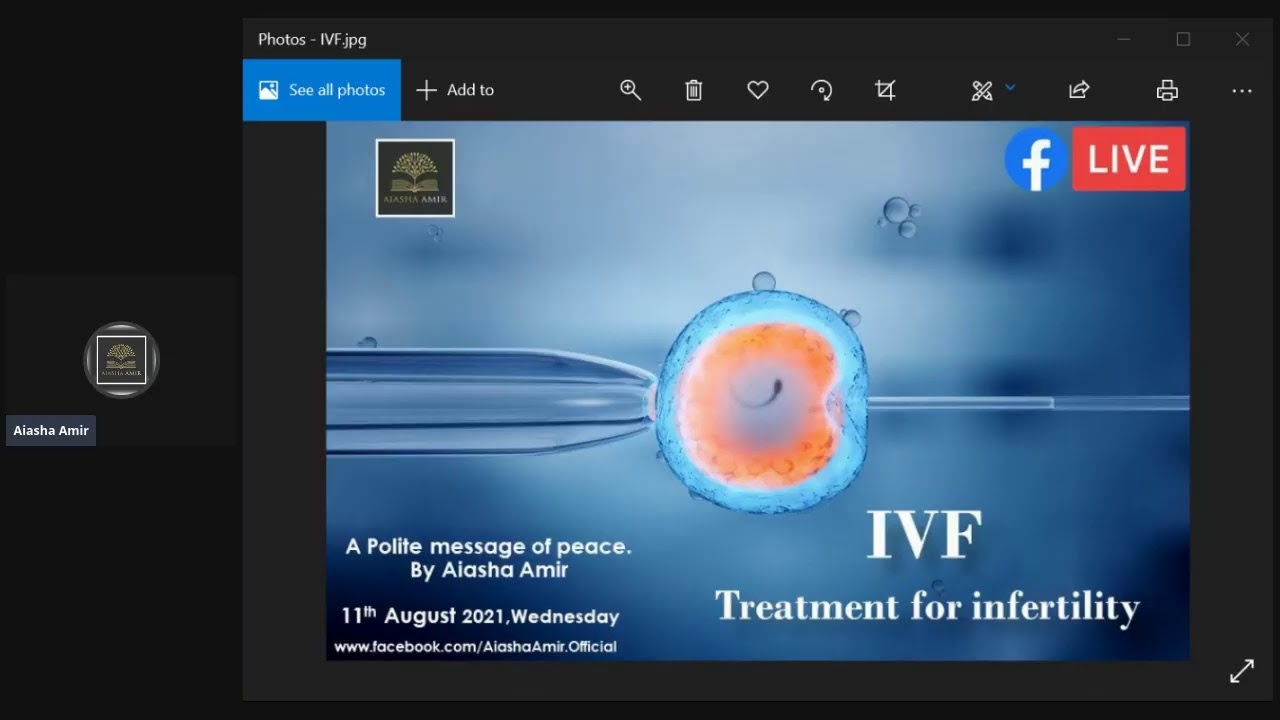 IVF-Treatment for infertility by Aiasha Amir
