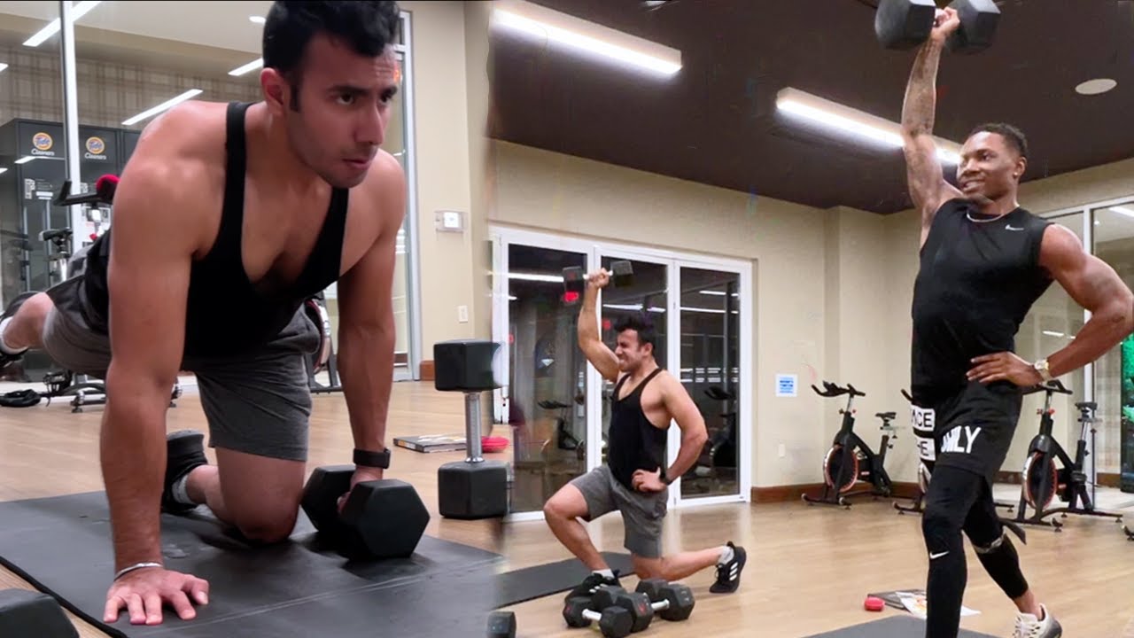 Insane Full Body Workout with Coach 🇳🇬!! Dumbbell Only Challenge