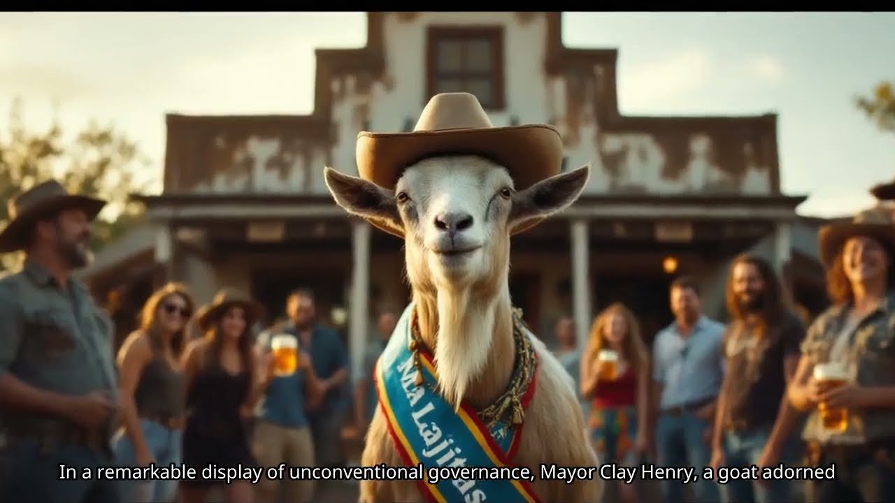 Meet Mayor Clay Henry: The Beer-Drinking Goat Leading a Texas Town with Charm and Humor!