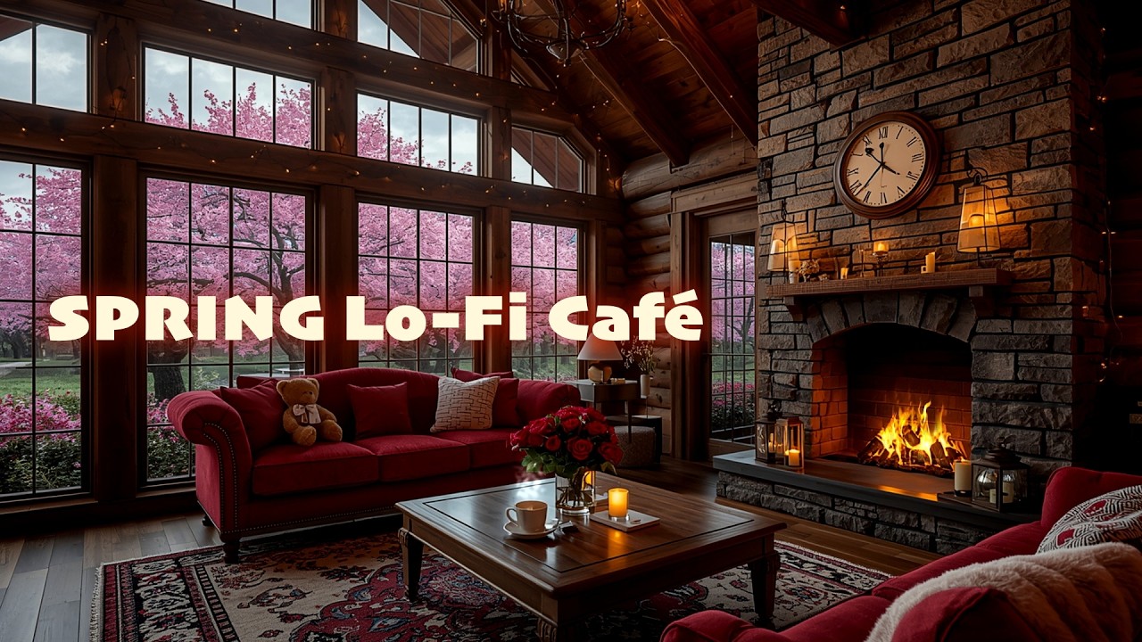 Warm Cabin Melodies ☕️ Spring Jazz Chill Mix for Sleep, Study & Ultimate Relaxation