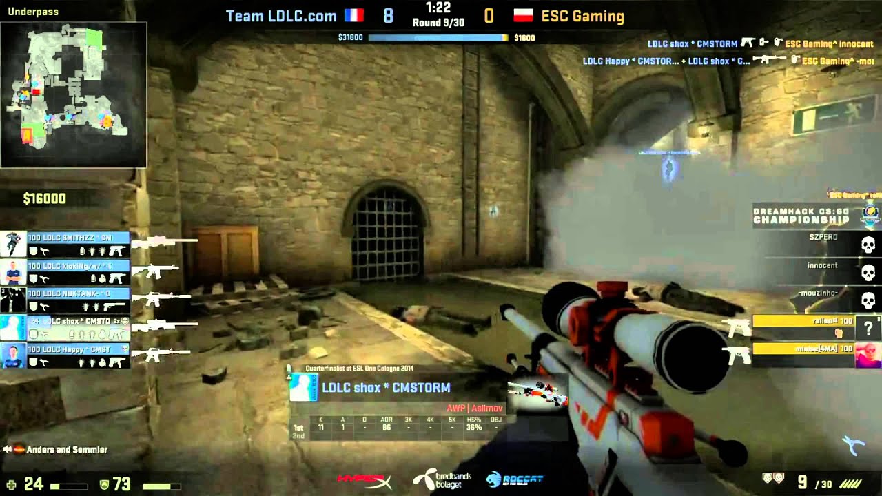 Dreamhack Highlight: LDLC VS ESC - Shox should not be living