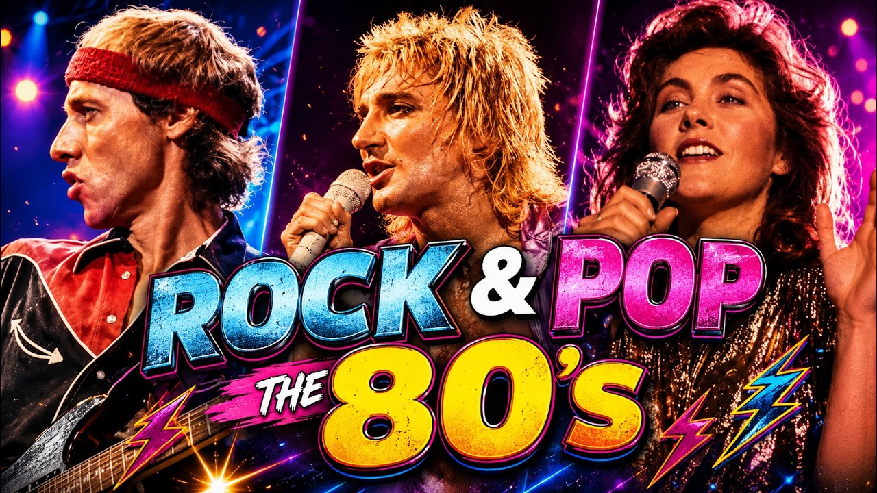 Ultimate 80s Pop Rock Playlist ⭐ Best Hits by Toto, Stevie Wonder, Men At Work & More