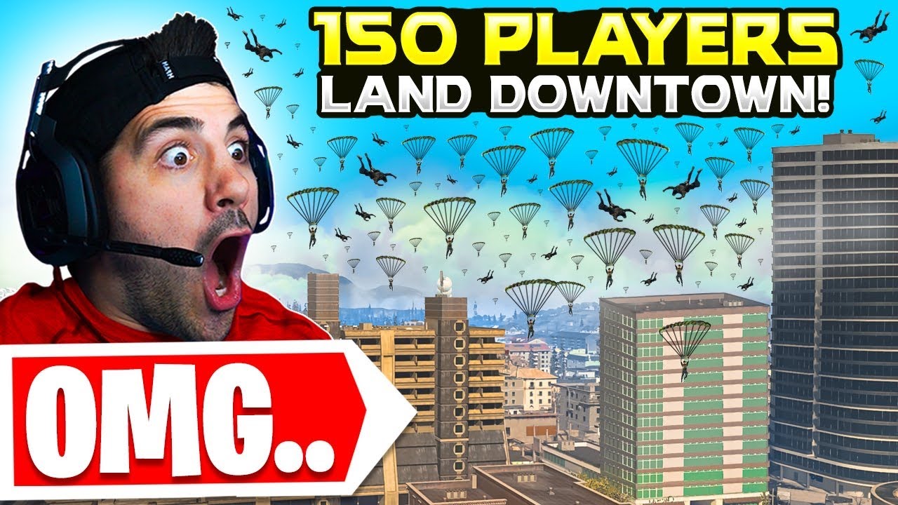 We Told 150 Stream Snipers To Land Downtown.. 😯 (Modern Warfare Warzone)