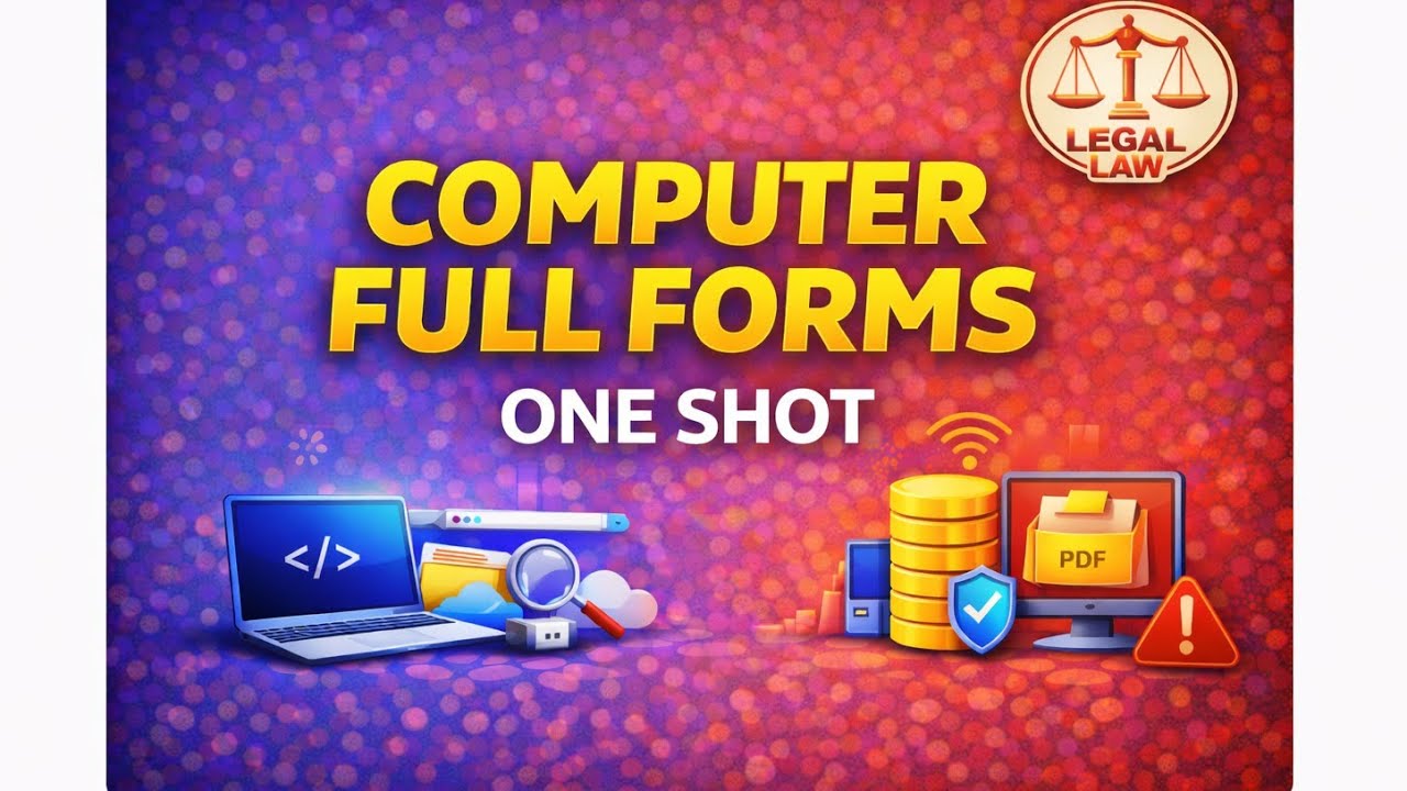 COMPUTER FULL FORMS | COMPUTER ABBREVIATION | ONE SHOT | CUET PG | SSC 