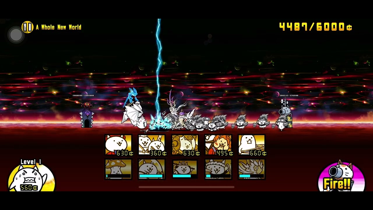 The Battle Cats - A Whole New World (ZL1) - 9 Rare + 1 Naala