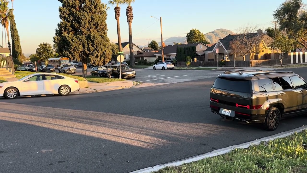 Bus 75 Bus 63 Bus 58 and Bus 37 in Colton 