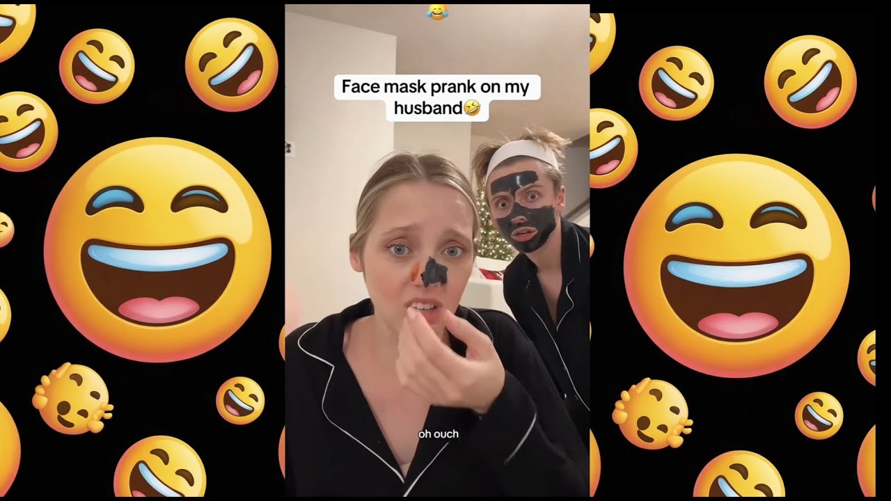 Розыгрыш с маской-пленкой стал просто уморительным! Посмотрите на его лицо 😂