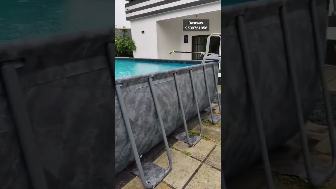 BESTWAY 24 FT RECTANGULAR SWIMMING POOLS NEW APX 365 SERIES ABOVE GROUND SWIMMING POOL