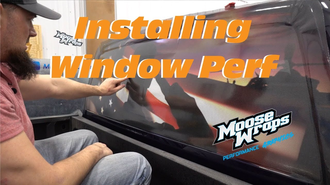 Installing Window Perf On Rear Window.