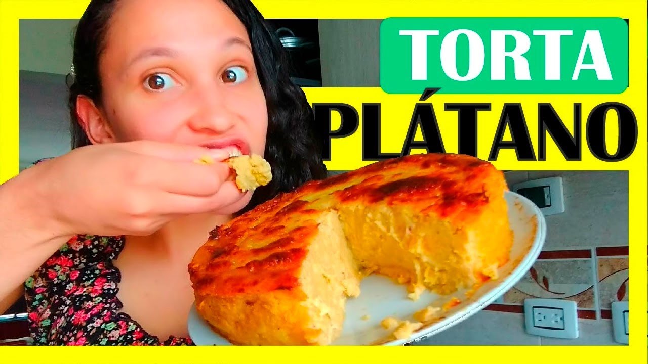 Como Hacer Una TORTA DE PLÁTANO maduro CASERA con QUESO, facil y en el horno