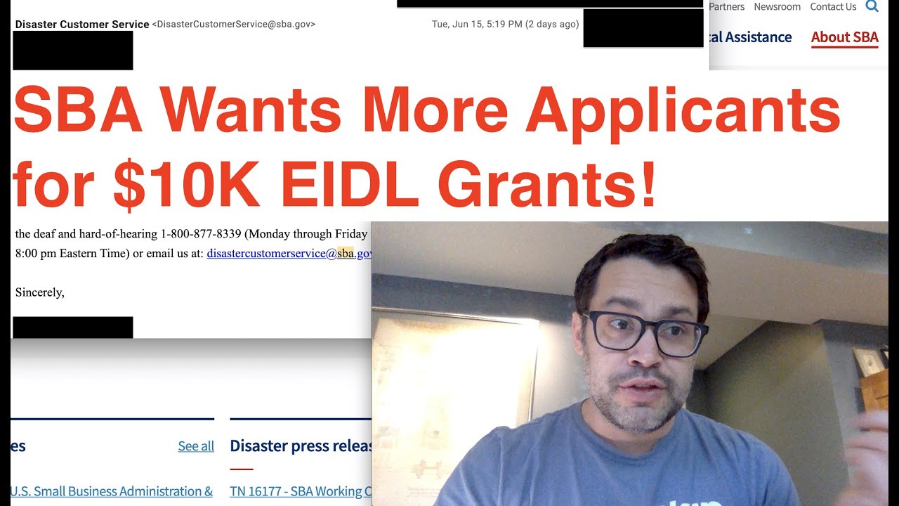 Breaking: SBA Wants More People to Apply for $10K EIDL Grants