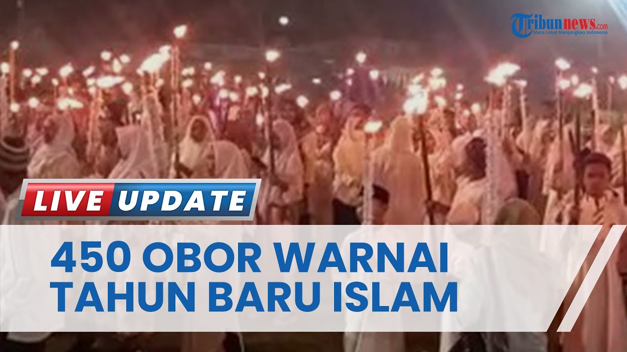 450 Obor Warnai Kemeriahan Peringatan 1 Muharram 1445 Hijriah di Tapa Bone Bolango