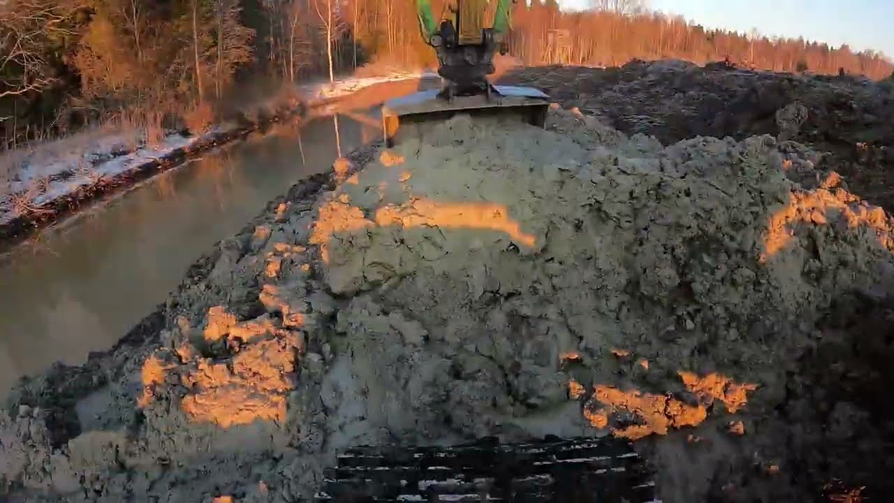 Sediment pool digging time-lapse