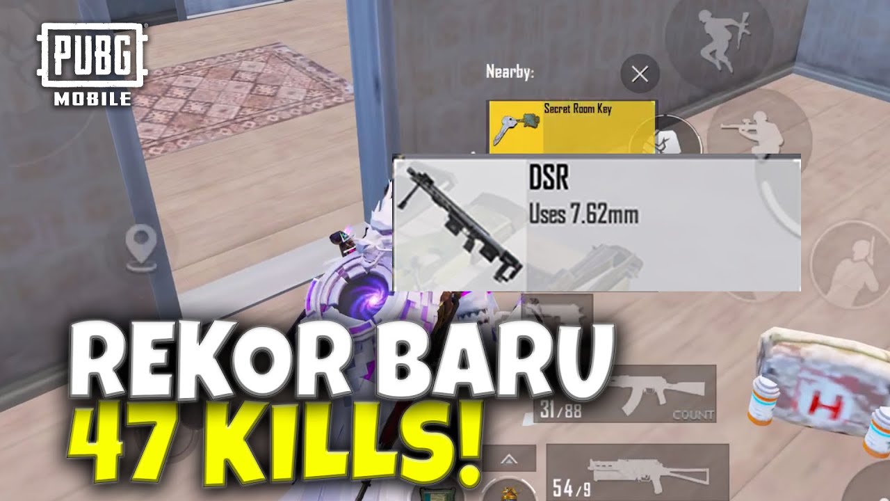 GILA BANGET! REKOR BARU 47 KILL PAKAI SNIPER TERBAIK! - PUBG MOBILE