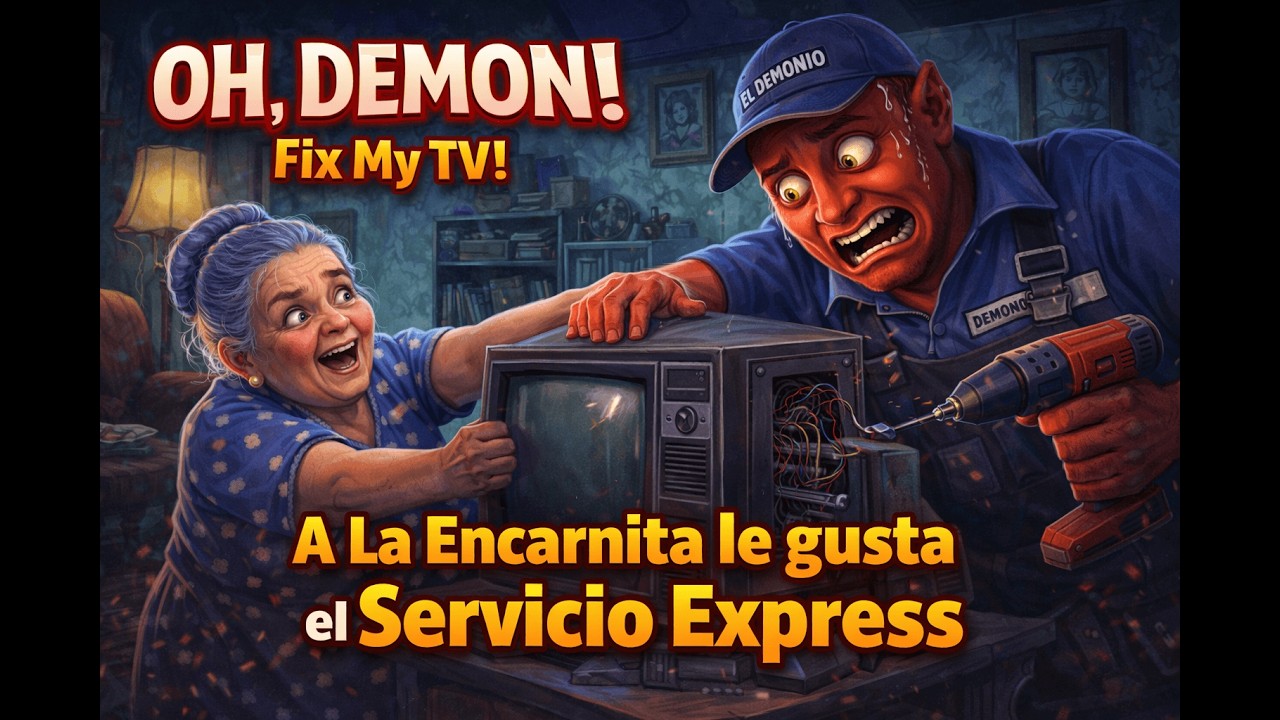 A la Encarnita le gusta el Servicio Express 😳📺 | OH, DEMON! Fix My TV!