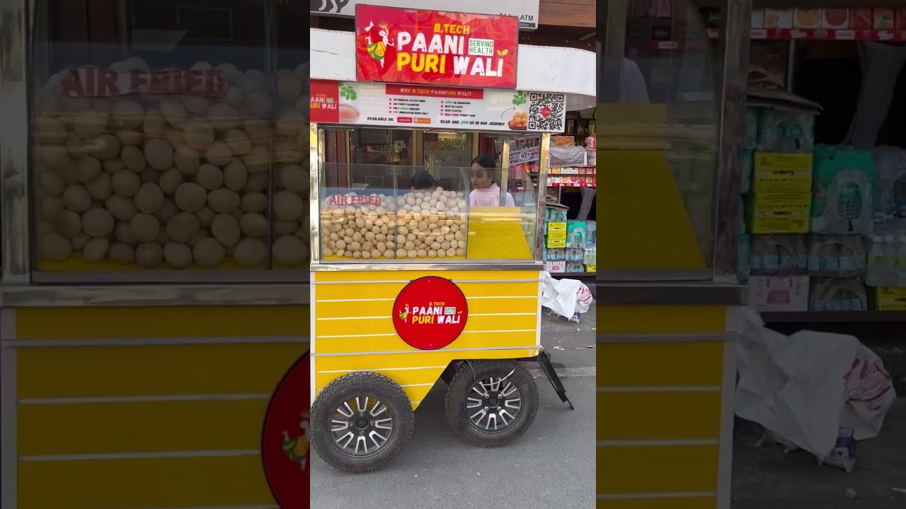Btech Pani Puri Wali Trending Cart n Franchisee Cart🧐🧐 #btechpanipuriwali #franchise #foodies