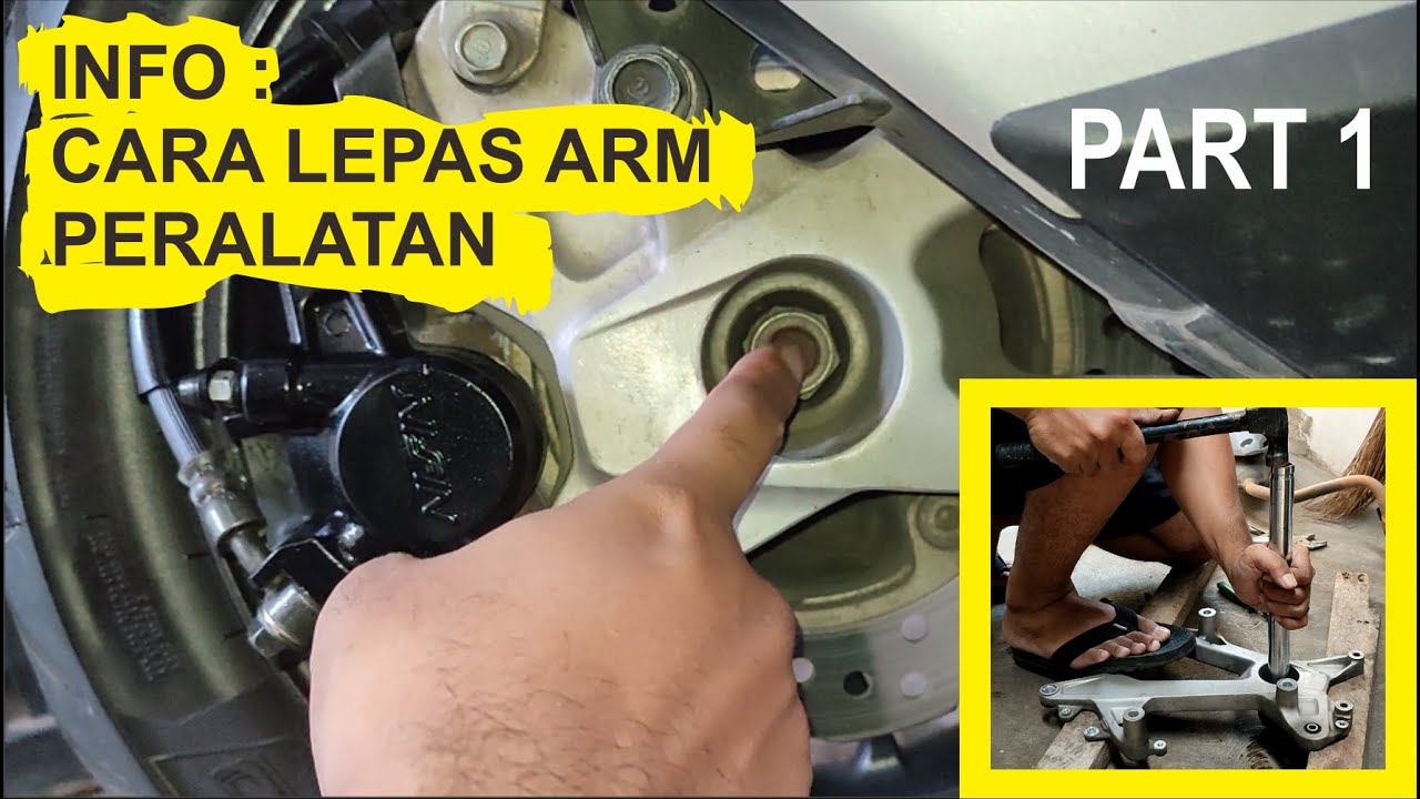 GANTI BEARING ARM RODA BELAKANG ADV 150 ABS PART 1