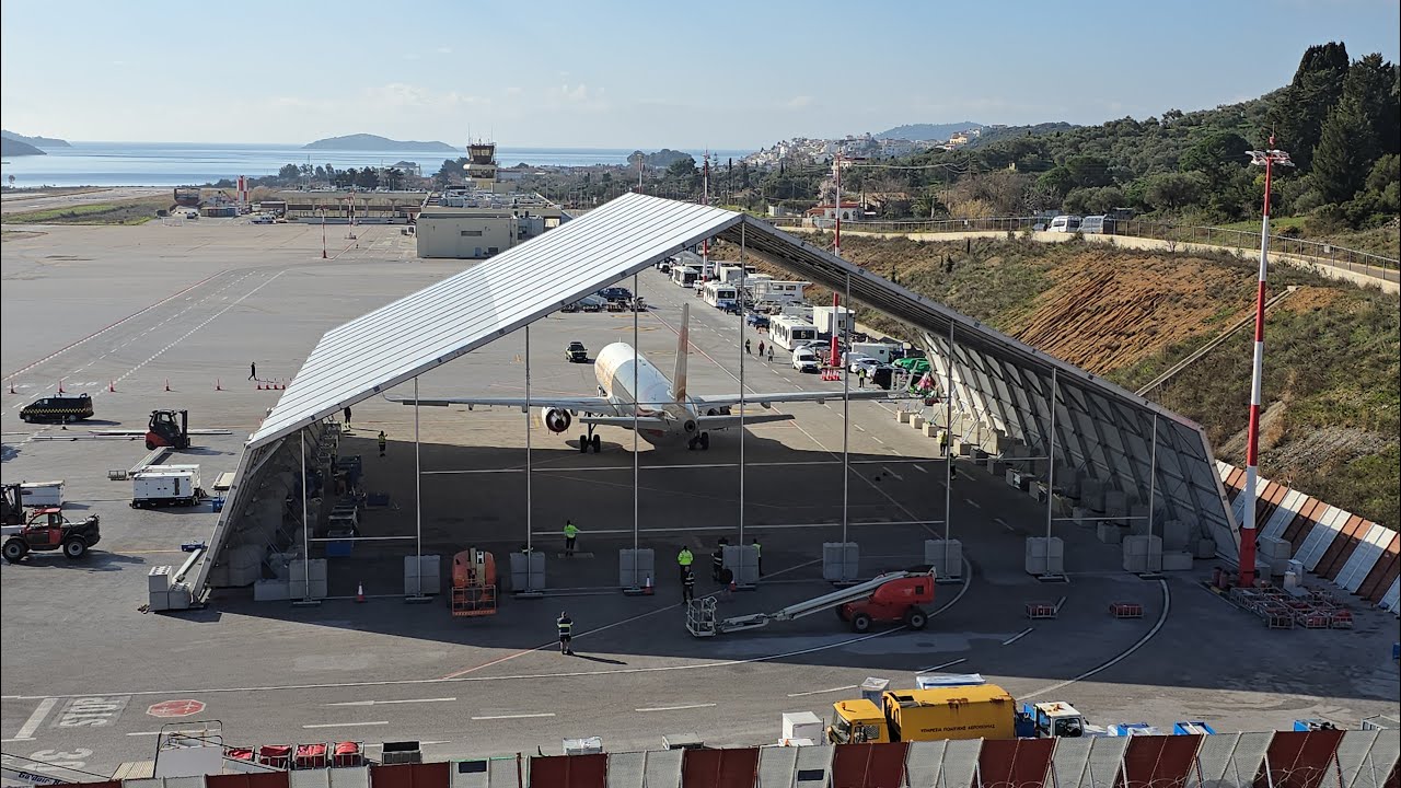 Building a Temporary Hangar in Skiathos: A 6-Day Timelapse (2 of 7)