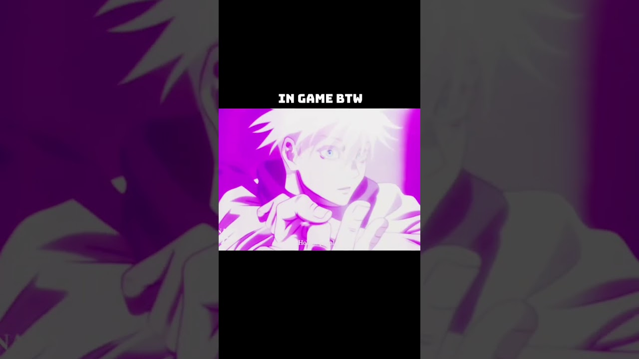 Gojo cutscene in jjs 