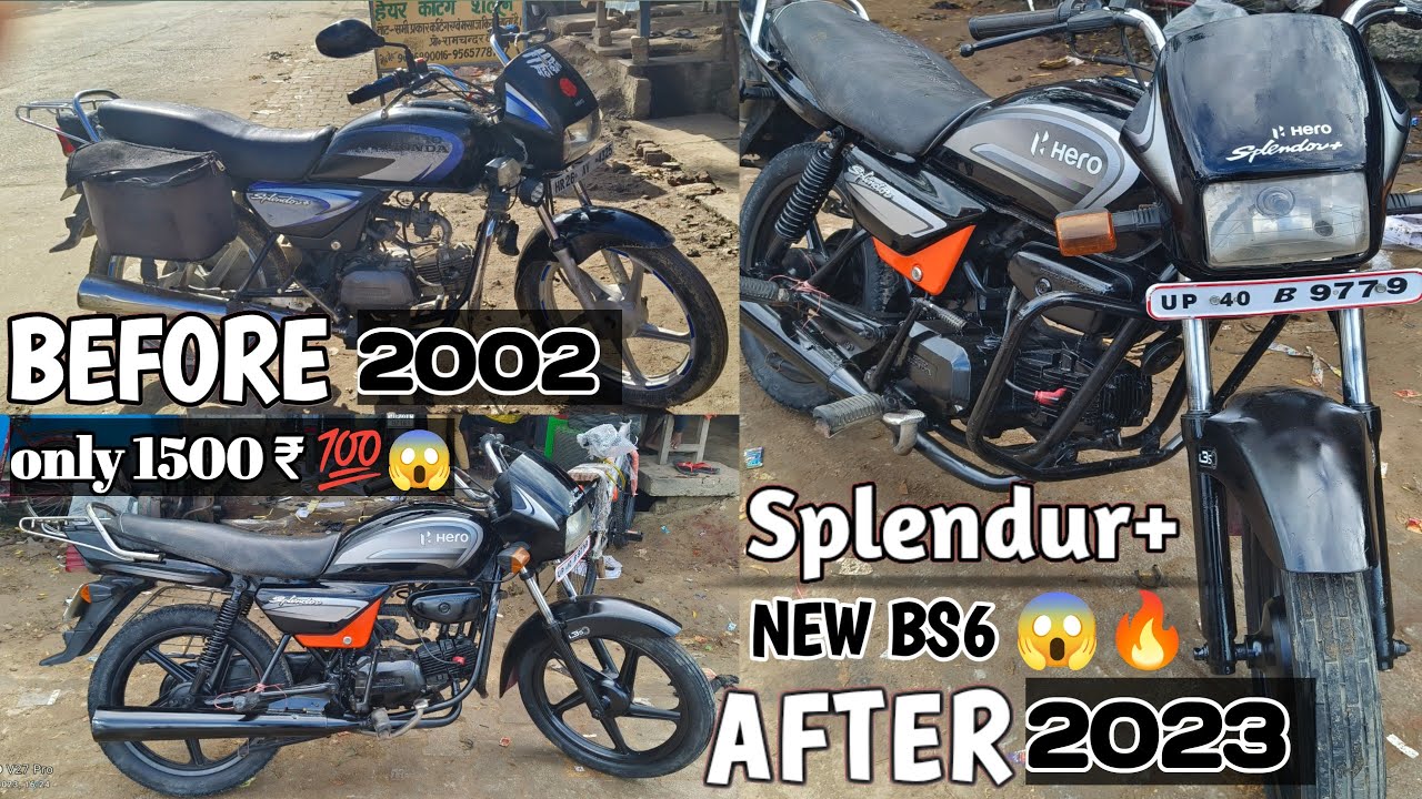 Splendor 2002 😳 Model | To New Splendor Bs6 2023 😱 | Full Bike Modification | Splendor modified |