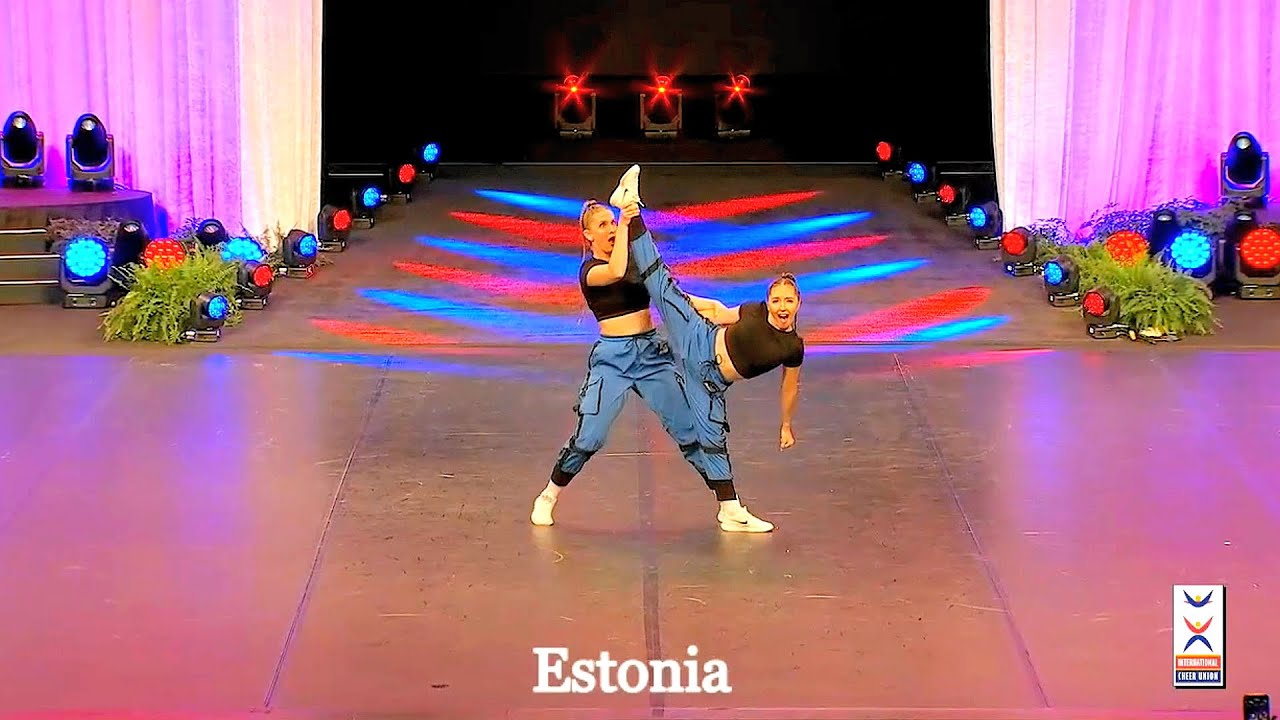 TEAM ESTONIA | Hip Hop Doubles 📣🌟💜🌟 2022 ICU World Cheerleading Championships 🔥🔥