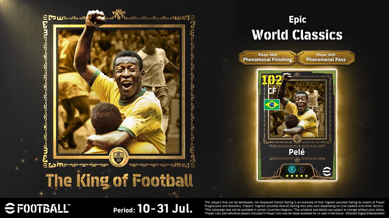 The King of Football, Pele has arrived 👑