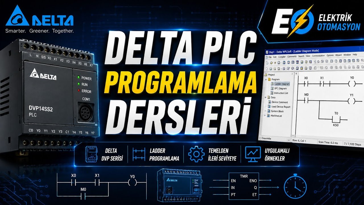 7- DELTA PLC Counter (Sayıcılar) Kullanımı #DELTAPLC